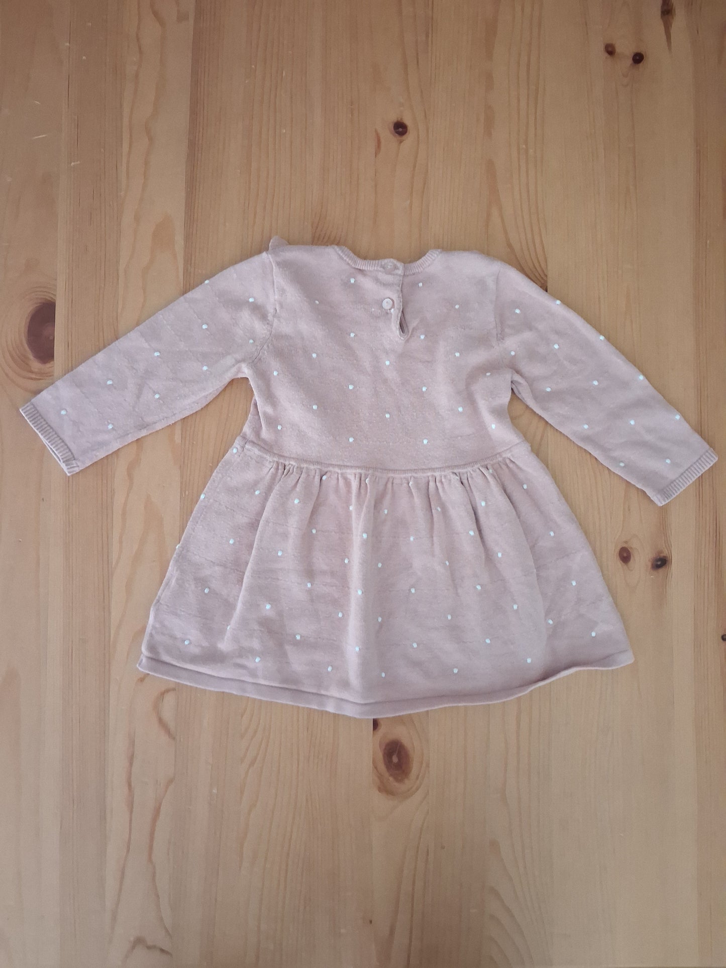 Pink Spotty Dress - Girls 6-9 months - H&M