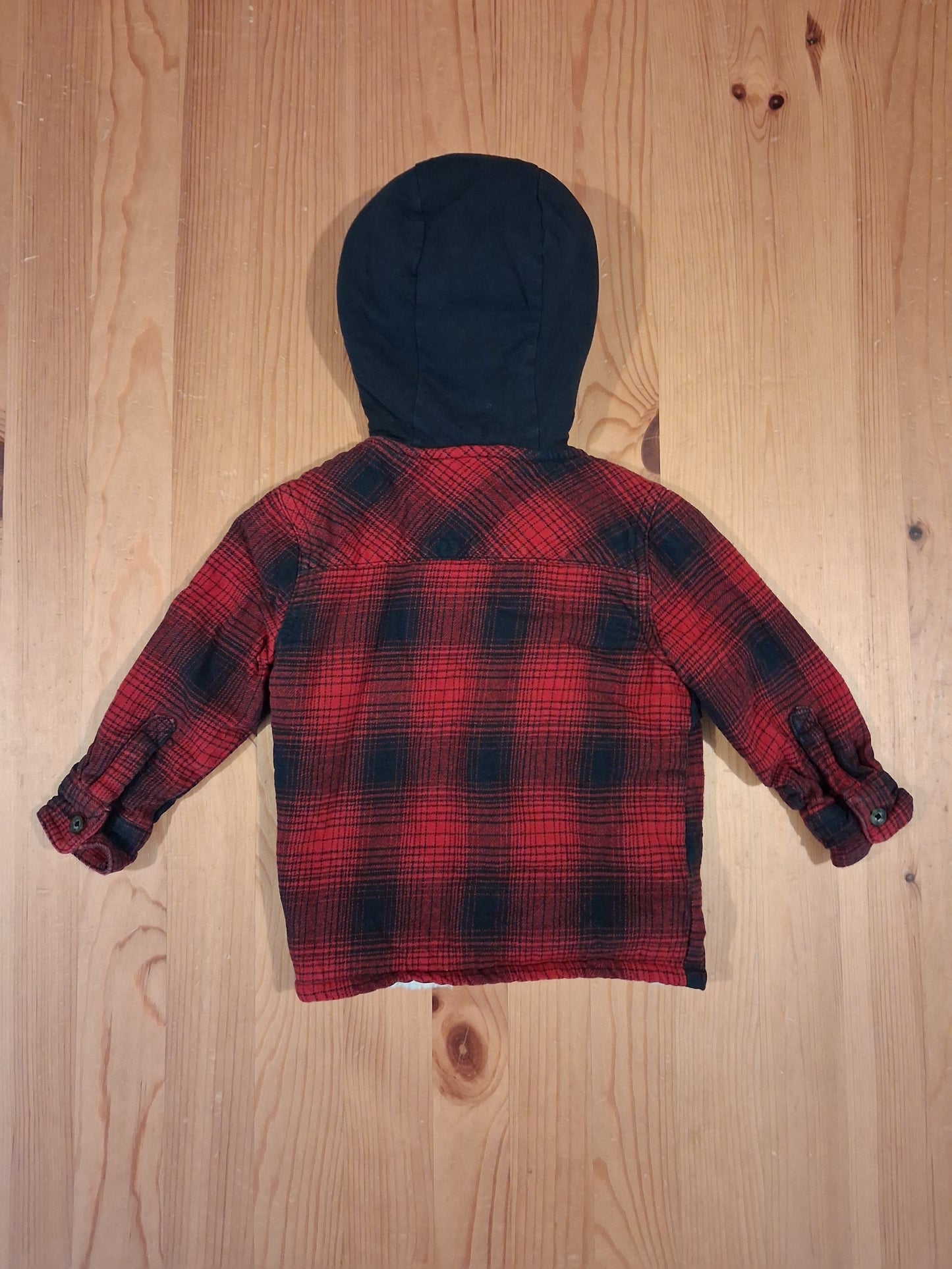 Hooded Lumberjack Style Fleece Lined Jacket - Boys 12-18 months - F&F