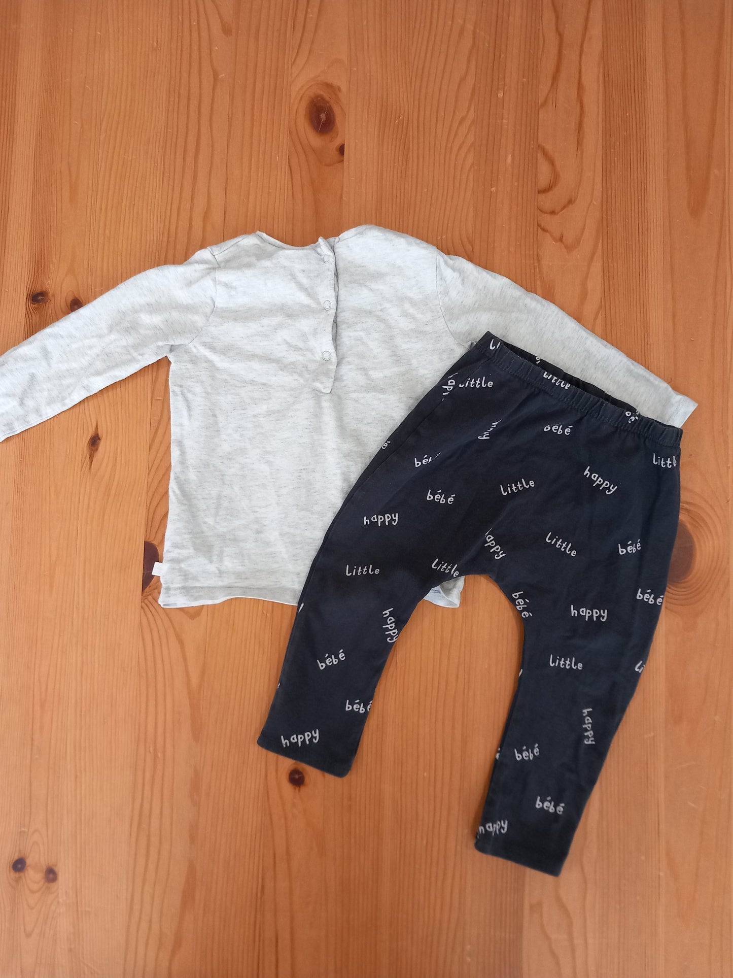 'Little Bébé' Long Sleeve Top & Leggings Set - Unisex 9-12 months - Next
