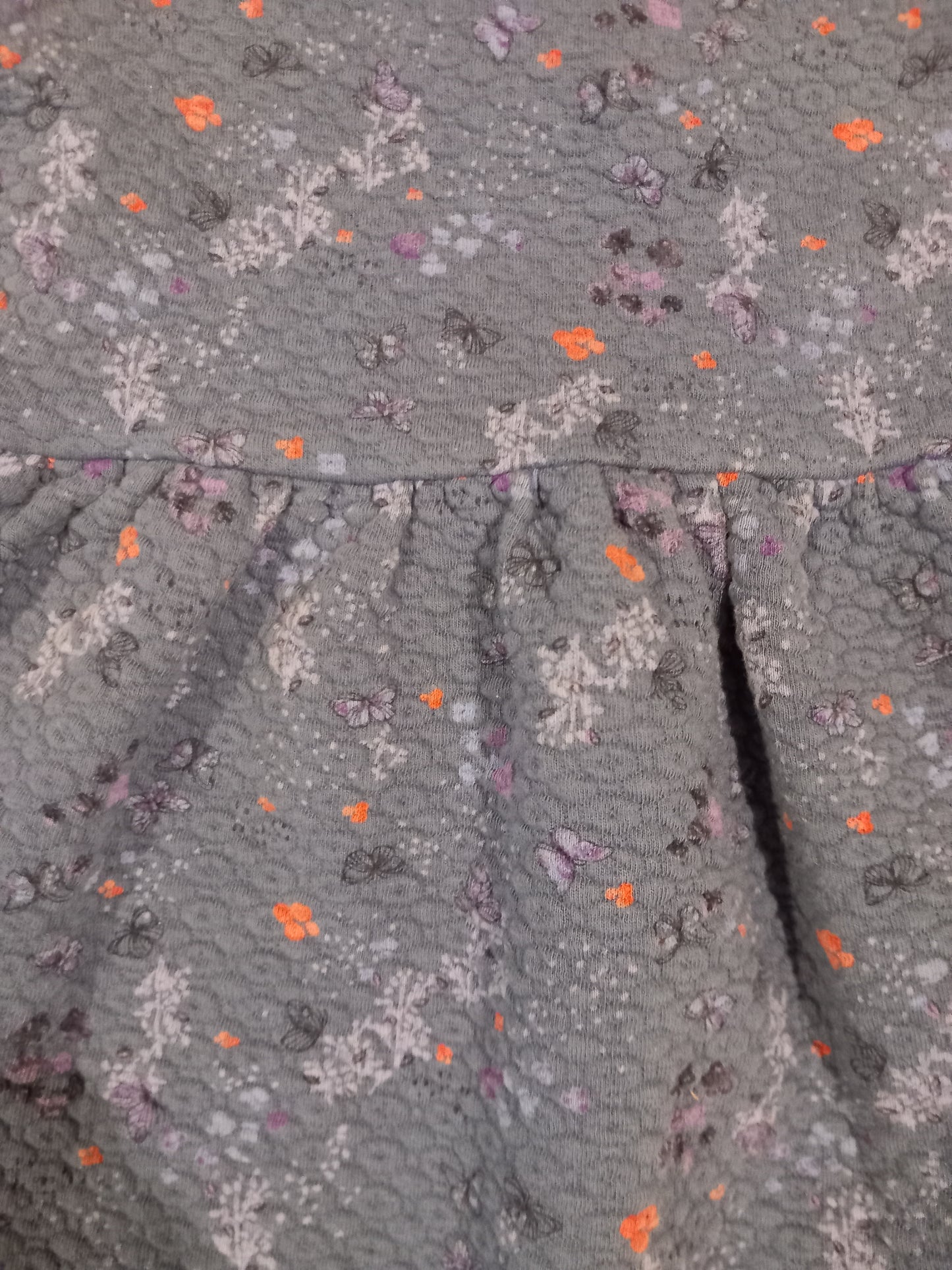 Blue Flowers & Butterflies Dress - Girls 12-18 months - Mini Club