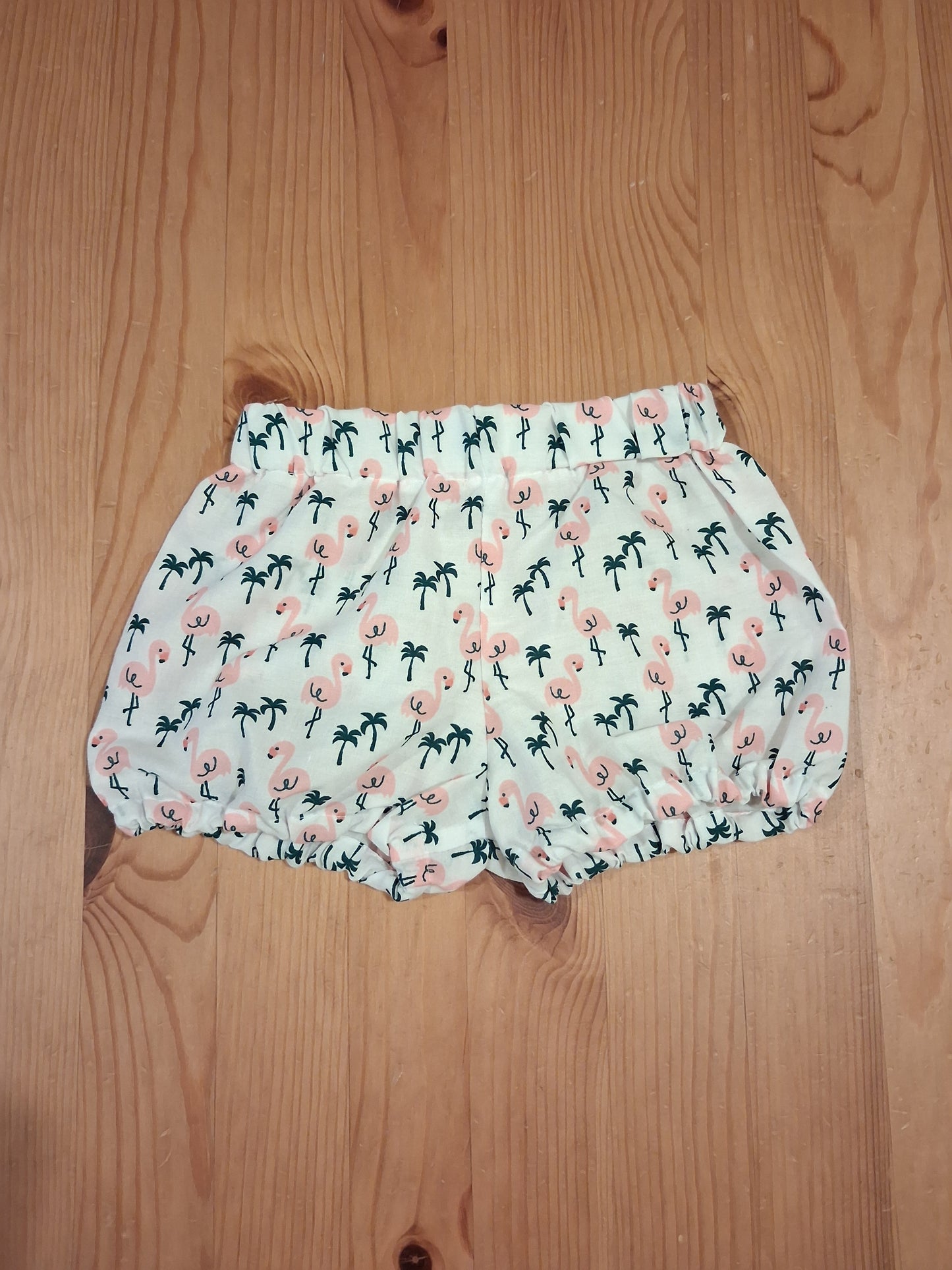 Handmade Flamingos Shorts - Girls 2-3 years - Mini By Megan Turner