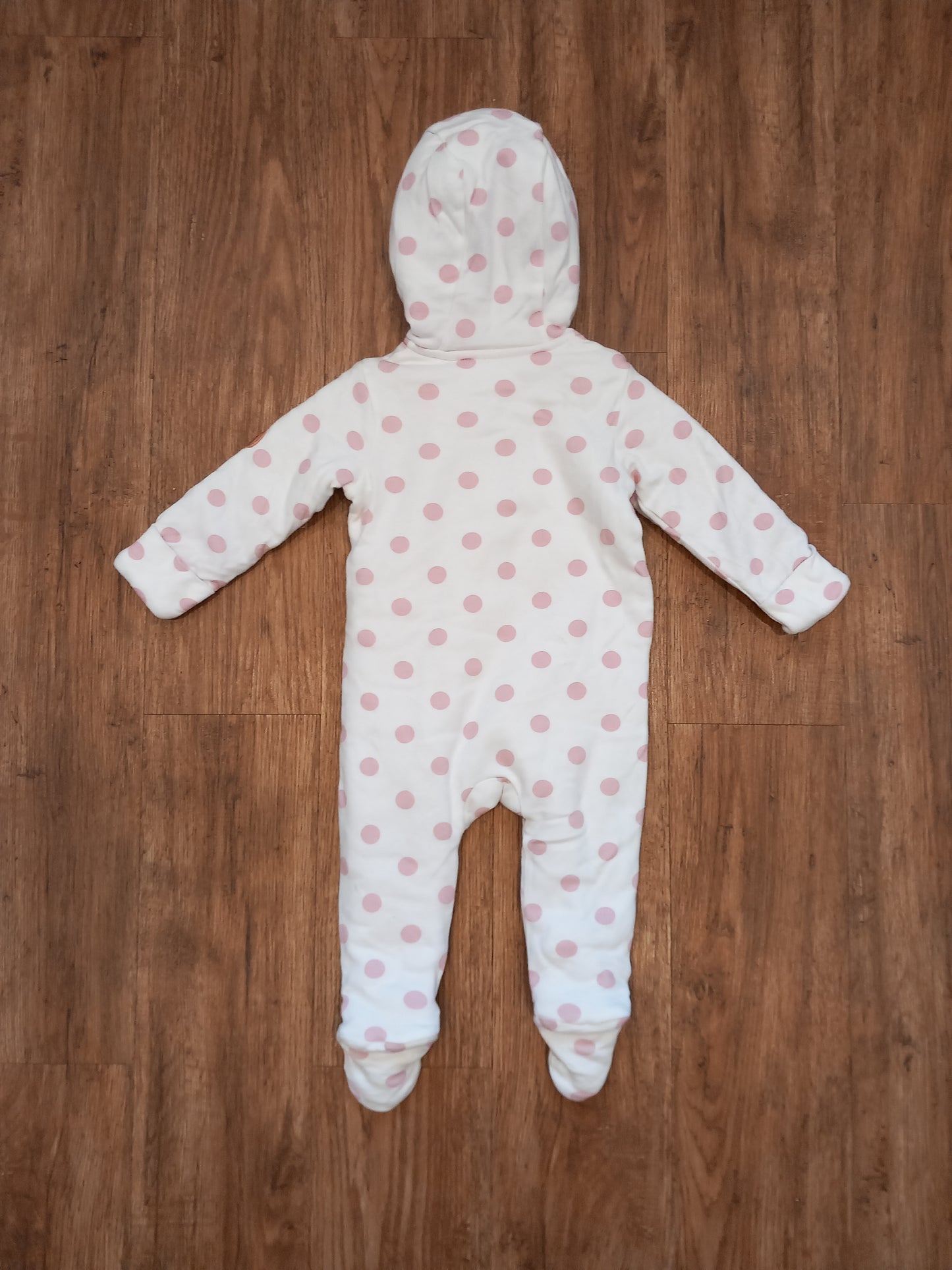 'Hello Little Friend' Fox Pramsuit With Foldover Cuffs - Girls 6-9 months - Waitrose Mini