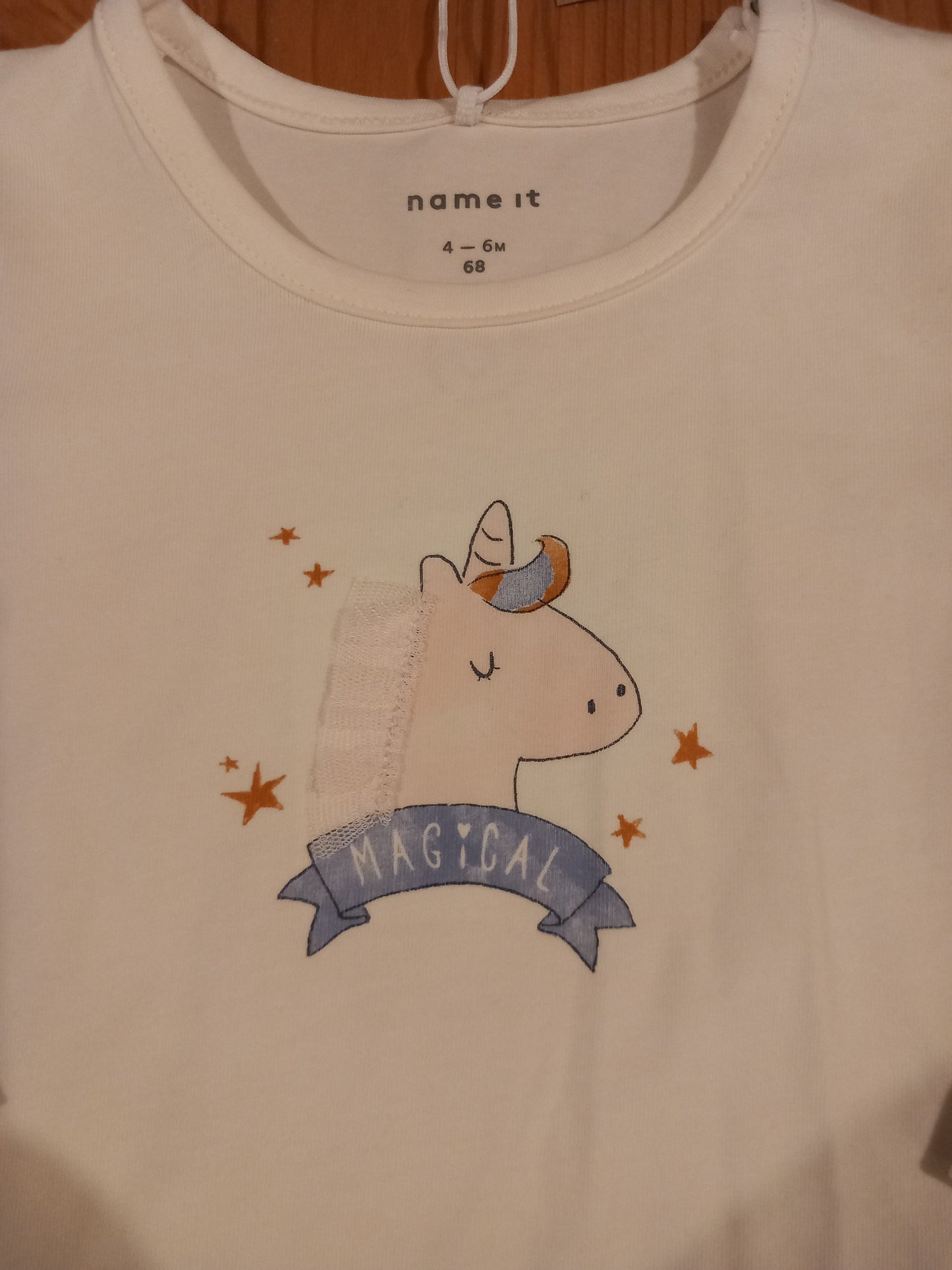 Unicorn 'Magical' Long Sleeve Top (BNWT) - Girls 4-6 months - Name It