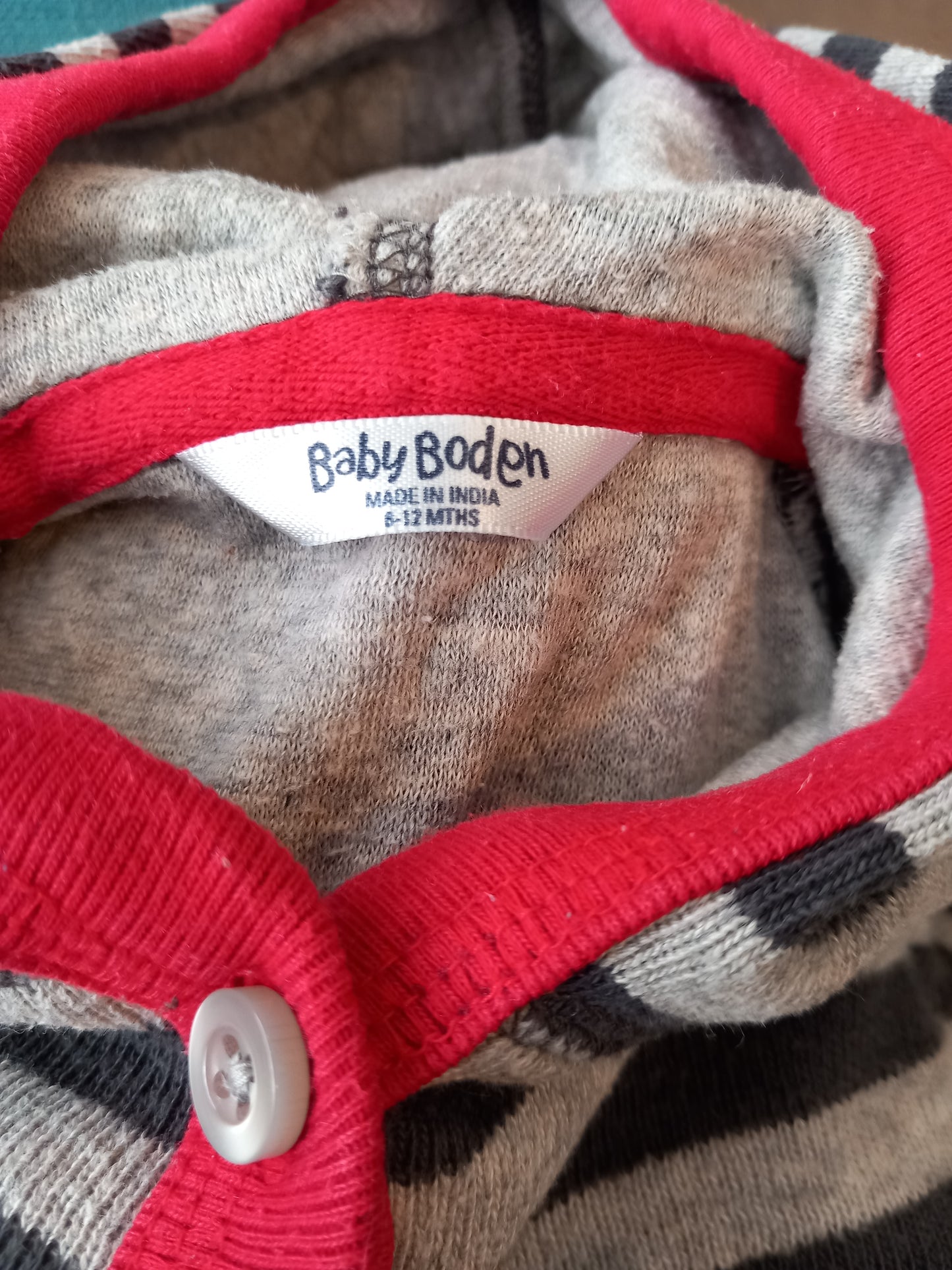 Striped Hooded Jumper - Boys 6-12 months - Baby Boden