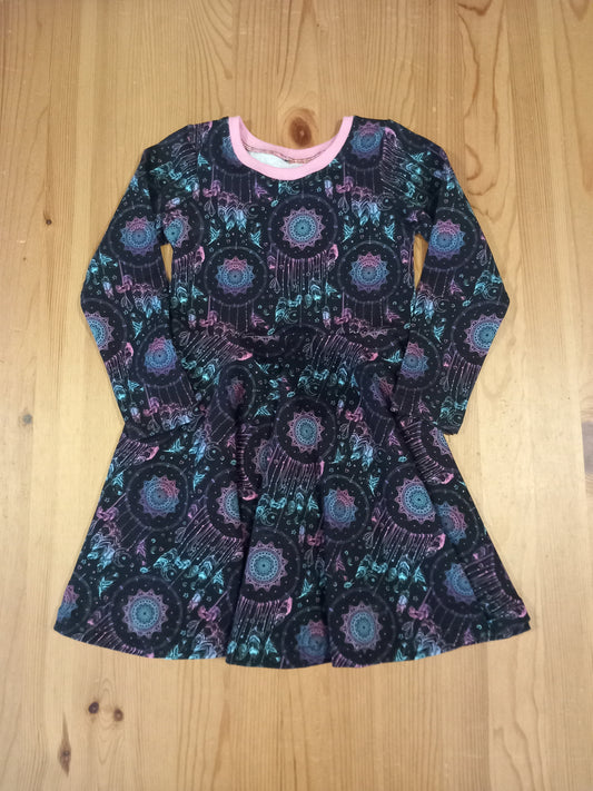 Handmade Long Sleeve Dream Catchers Dress - Girls 3-4 years - KMT Apparel