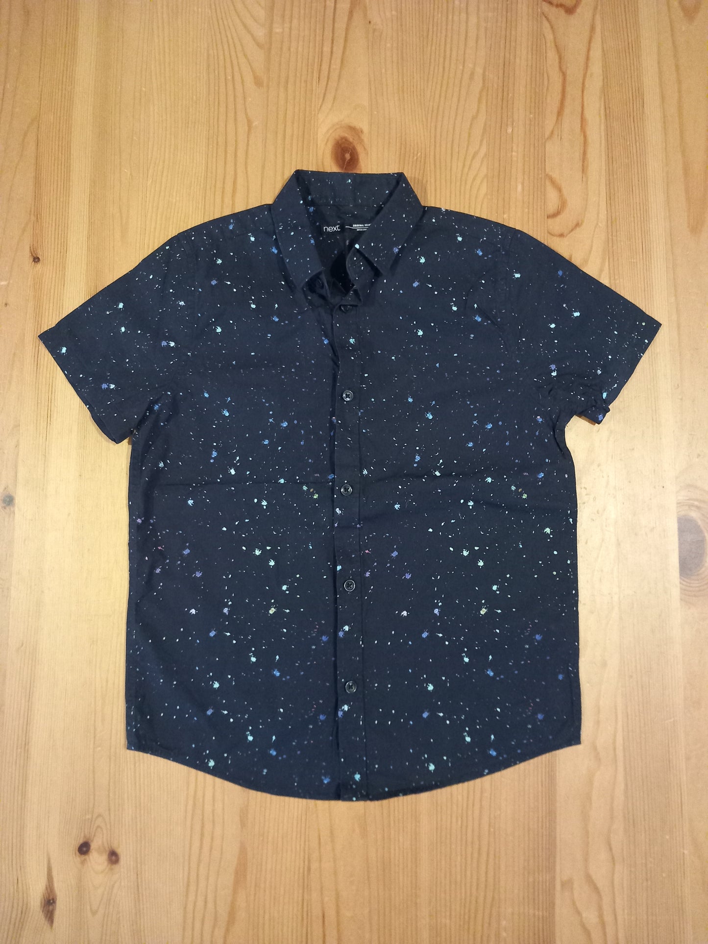 Paint Splashes Short Sleeve Shirt - Boys 8 years - Next