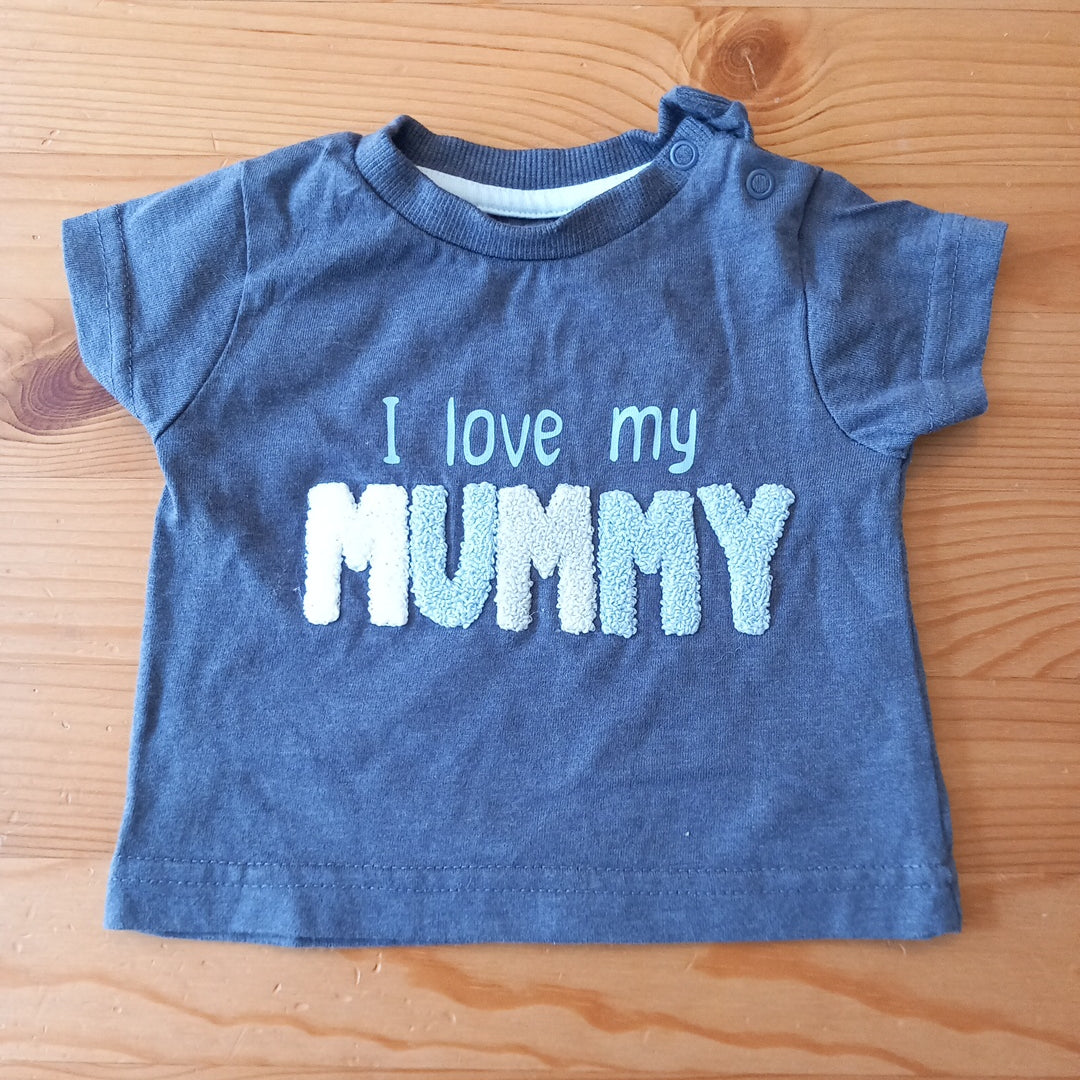 'I love my Mummy' T-Shirt - Boys up to 1m - Nutmeg