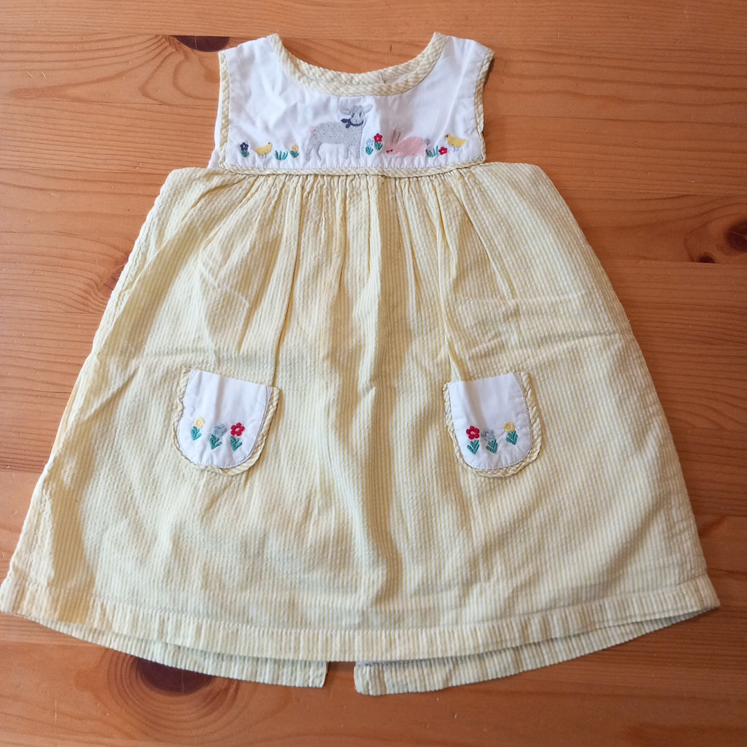 Yellow and White Striped Dress - Girls 6-12 months - Boden