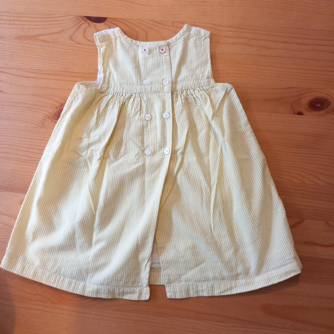 Yellow and White Striped Dress - Girls 6-12 months - Boden