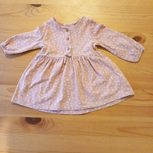 Pink Triangles Long Sleeve Dress - Girls up to 3 months - Next