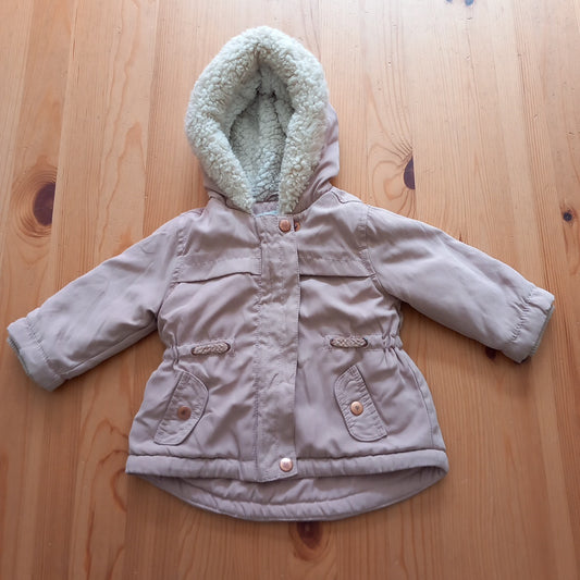 Pink Winter Coat - Girls 3-6 months - George