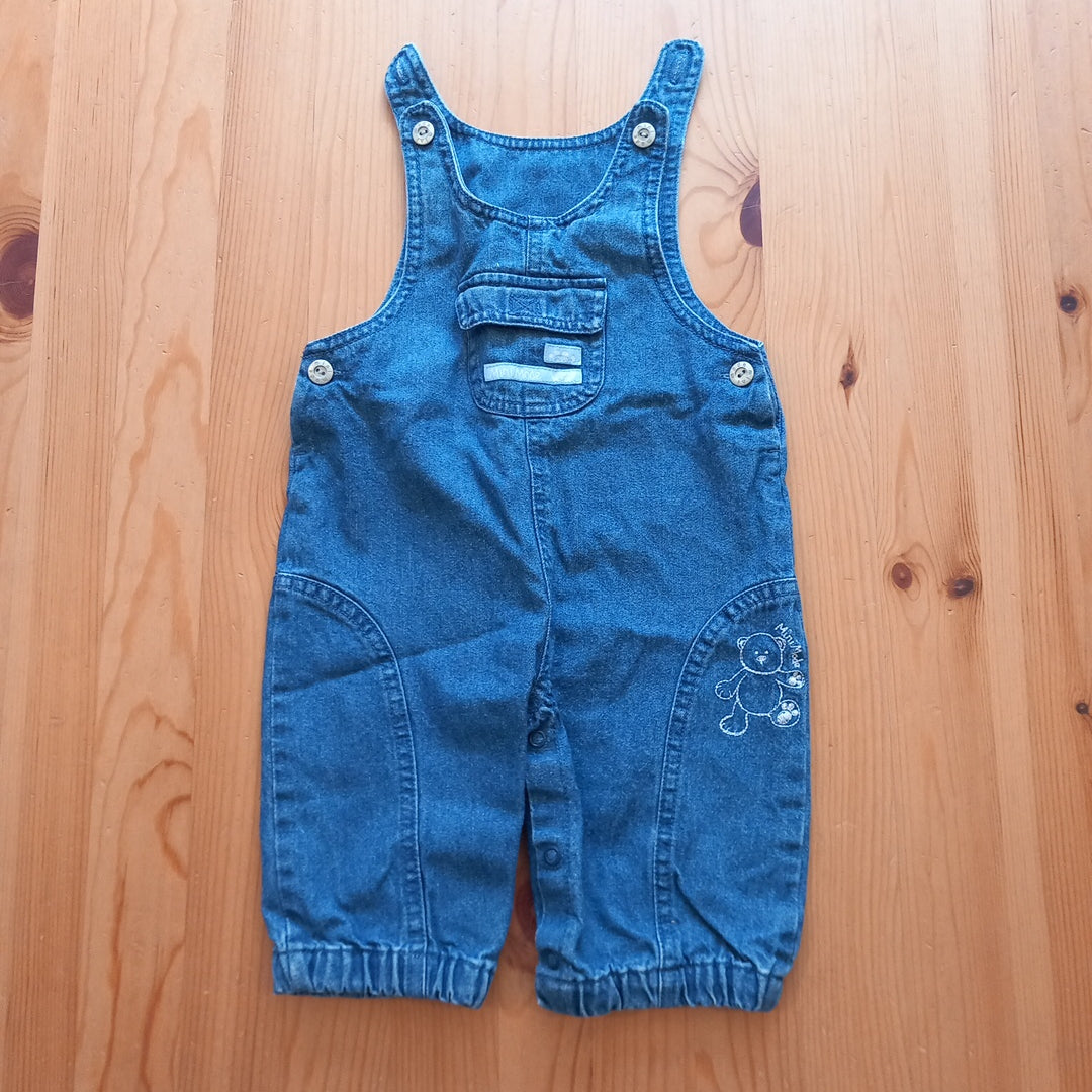 Denim Teddy Dungarees - Unisex 3-6 months - Mini Mode