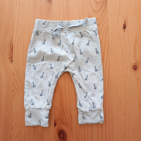 Grey Striped Zebra Trousers - Unisex 0-3 months - George