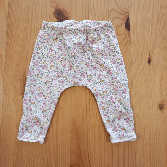 Pink Floral Leggings - Girls 3-6 months - Next