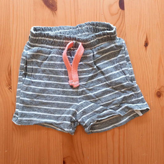 Grey Striped Skateboard Emblem Shorts - Boys 3-6 months - Mothercare