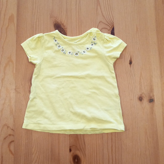 Yellow Flower T-Shirt - Girls 9-12 months - Nutmeg