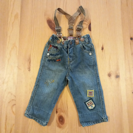 Jeans With Decoration (some wear to braces) - Boys 3-6 months - Mamas & Papas