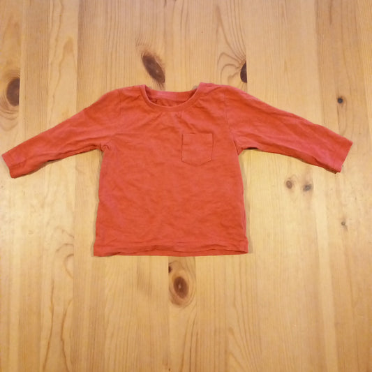 Red/Orange Pocket Long Sleeve Top - Unisex 6-9 months - M&S