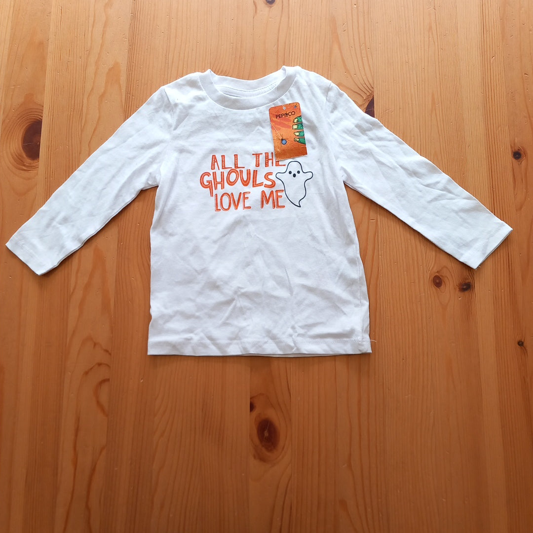 'All The Ghouls Love Me' Long Sleeve Halloween Top (BNWT) - Unisex 12-18 months - Pep & Co