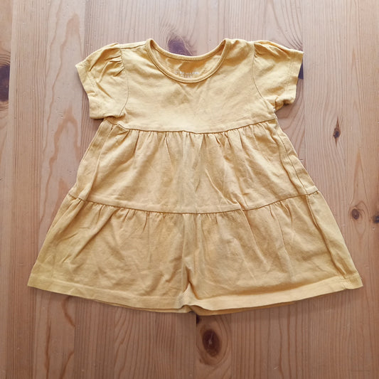 Yellow Short Sleeve Dress - Girls 9-12 months - Primark