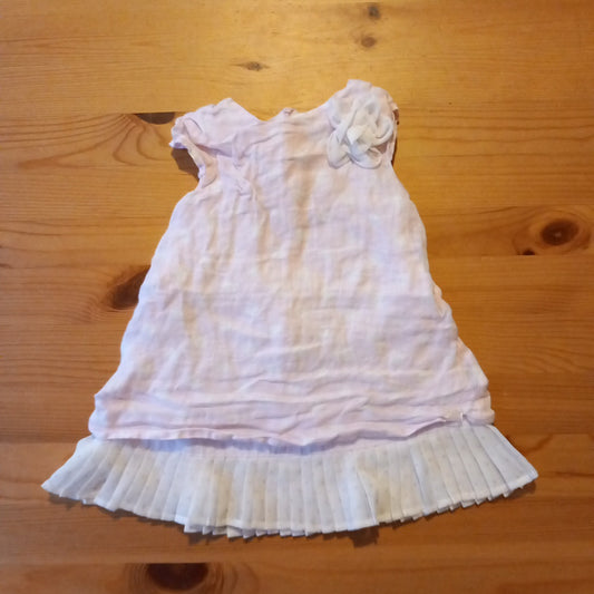 Pink and White Layered Dress - Girls 18 months - Tutto Piccolo
