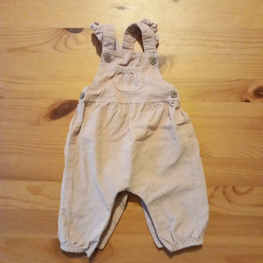 Light Pink Thin Cord Dungarees - Girls up to 3 months - F&F
