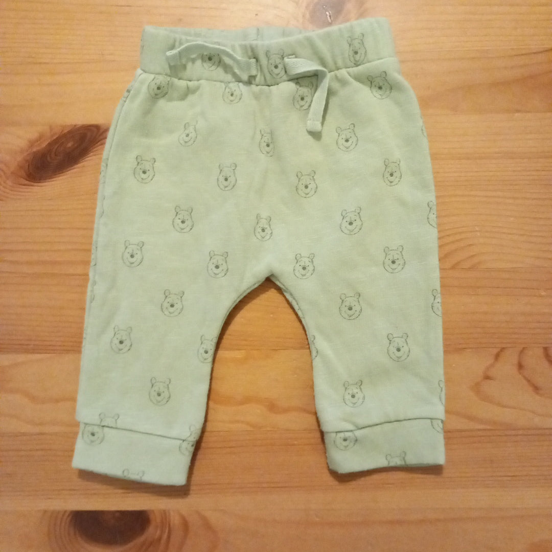 Green Winnie The Pooh Joggers (some light washwear) - Unisex 0-3 months - George