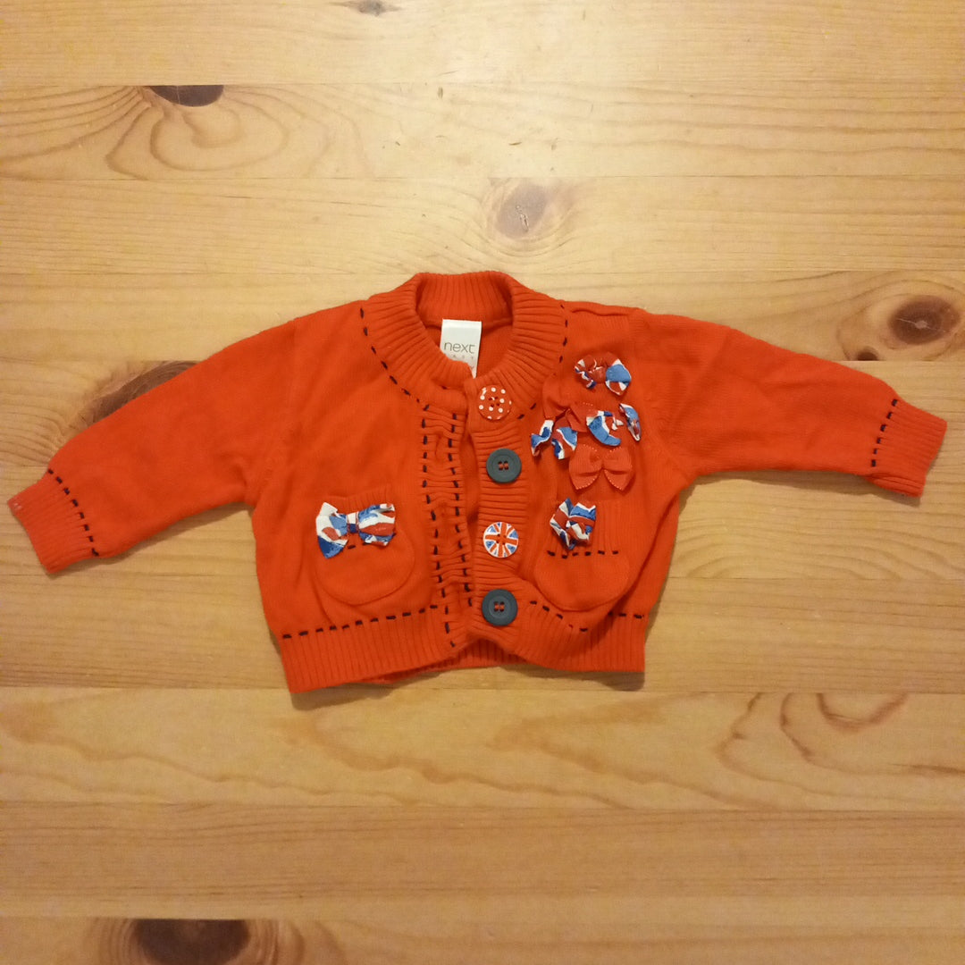 Red, White And Blue Bows Cardigan - Girls up to 1 months - Next