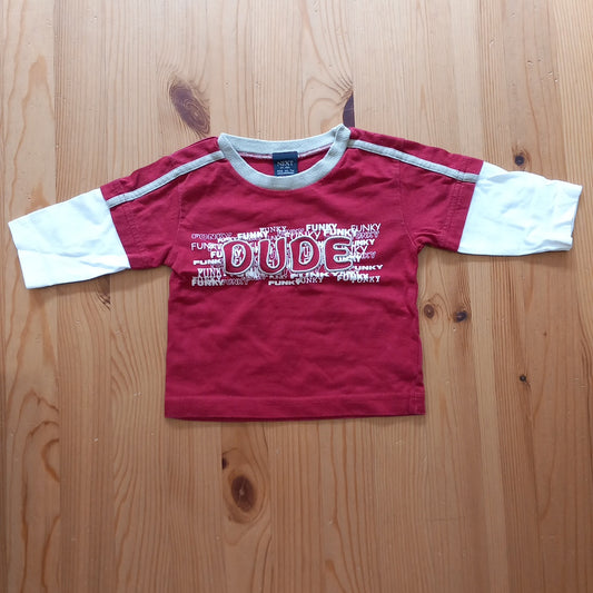 'Funky Dude' Long Sleeve Top - Boys 3-6 months - Next