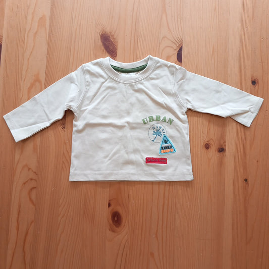 Cream 'Urban' Long Sleeve Top - Boys 3-6 months - Morris Mouse