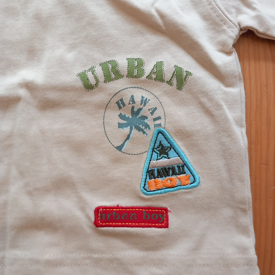 Cream 'Urban' Long Sleeve Top - Boys 3-6 months - Morris Mouse