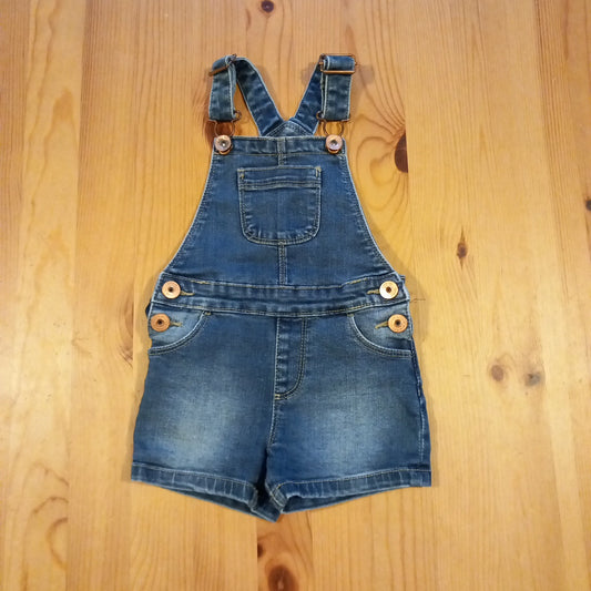 Denim Short Dungarees - Girls 9-12 months - Primark