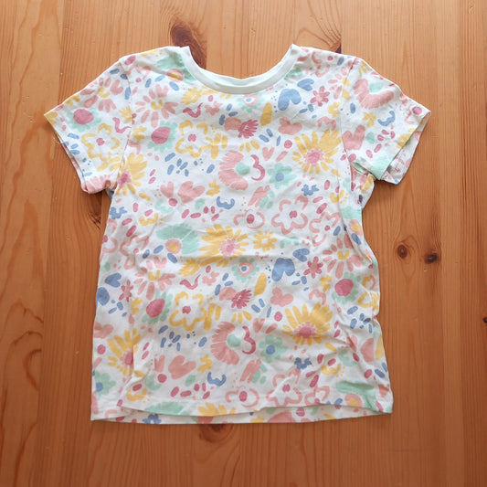 Pastel Floral T-Shirt - Girls 5-6 years - Nutmeg