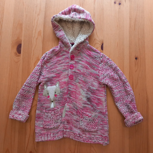 Fox Long Hooded Cardigan - Girls 5-6 years - George