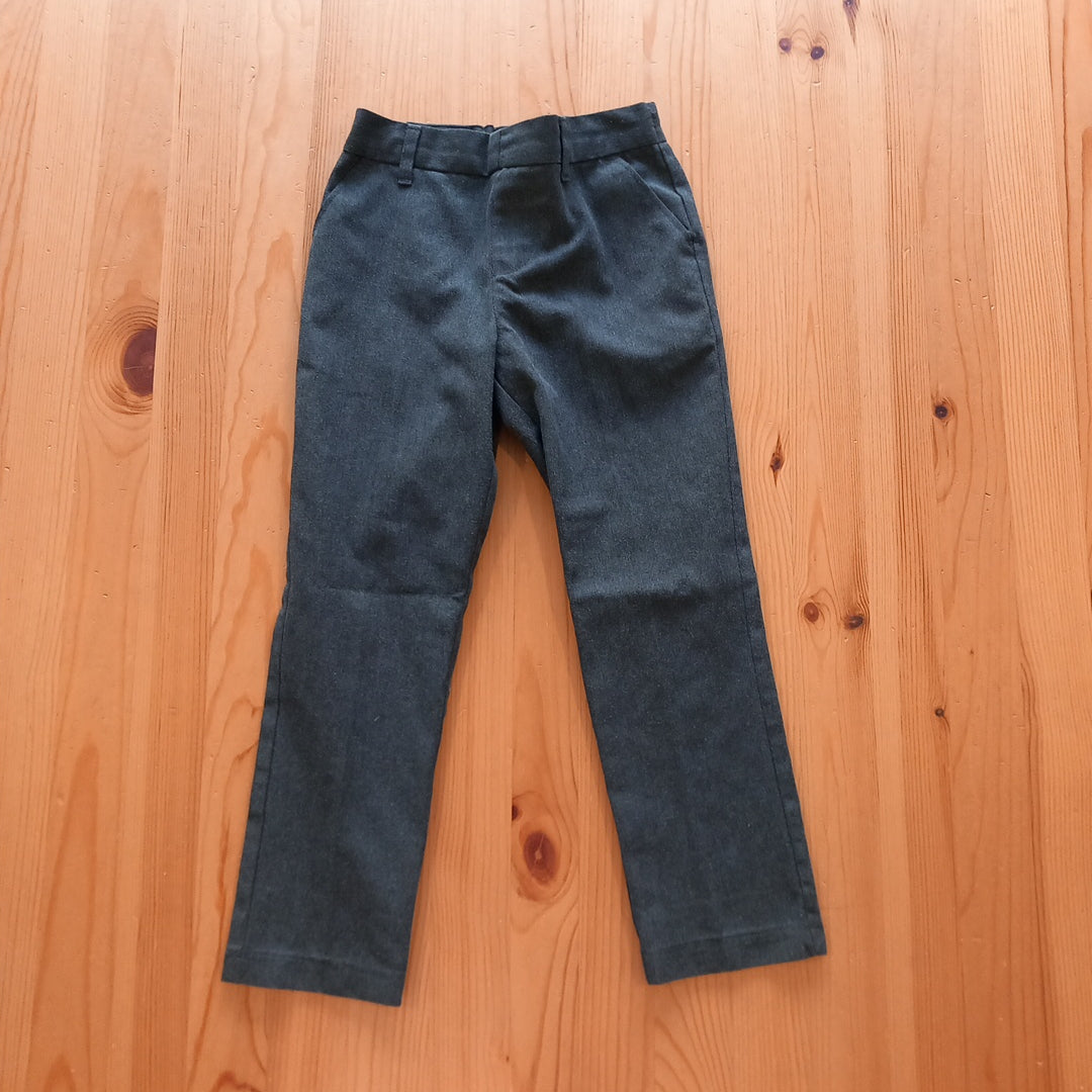 Grey School Trousers With Adjustable Waistband - Boys 4-5 years - M&S