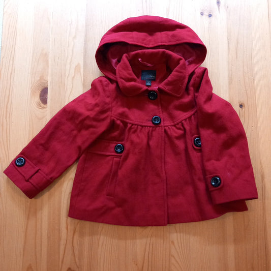 Red Coat With Hood - Girls 7-8 years - Next