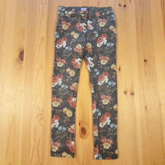 Floral Jeans (washwear) - Girls 6-7 years - F&F