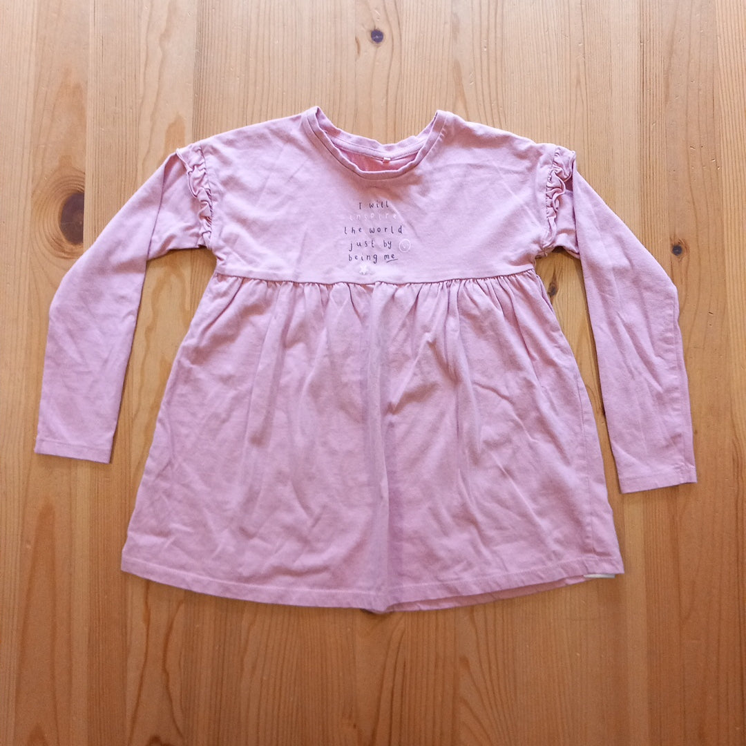 Pink Long Sleeve Top With Message - Girls 6-7 years - George