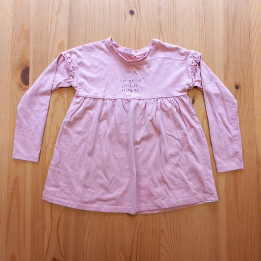 Pink Long Sleeve Top With Message - Girls 6-7 years - George
