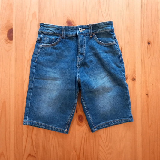 Distressed Look Denim Shorts With Adjustable Waistband - Boys 11 years - V by Very