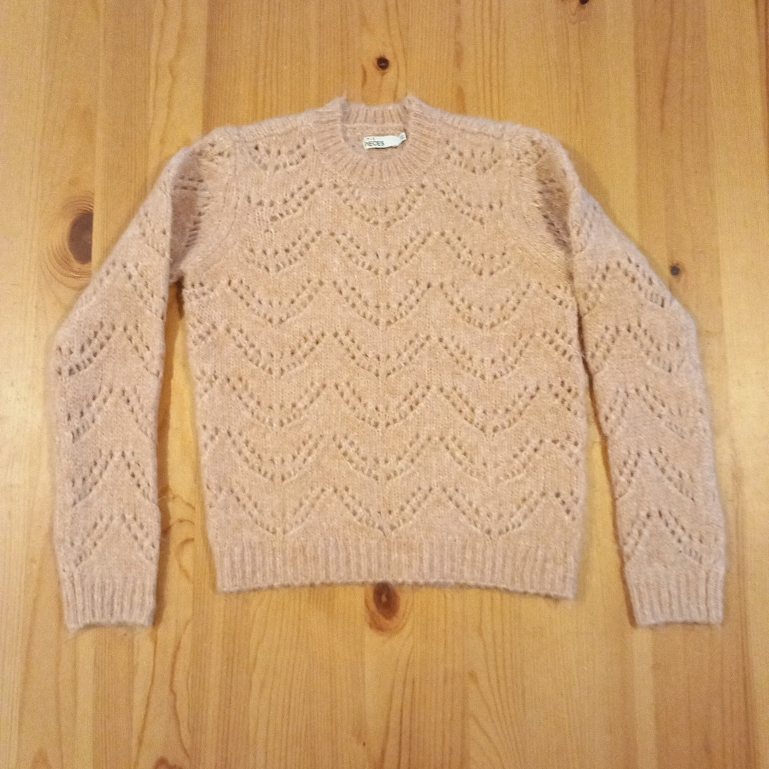 Pink Furry Jumper (one bobble - see photo) - Girls 9-10 years - Little Pieces