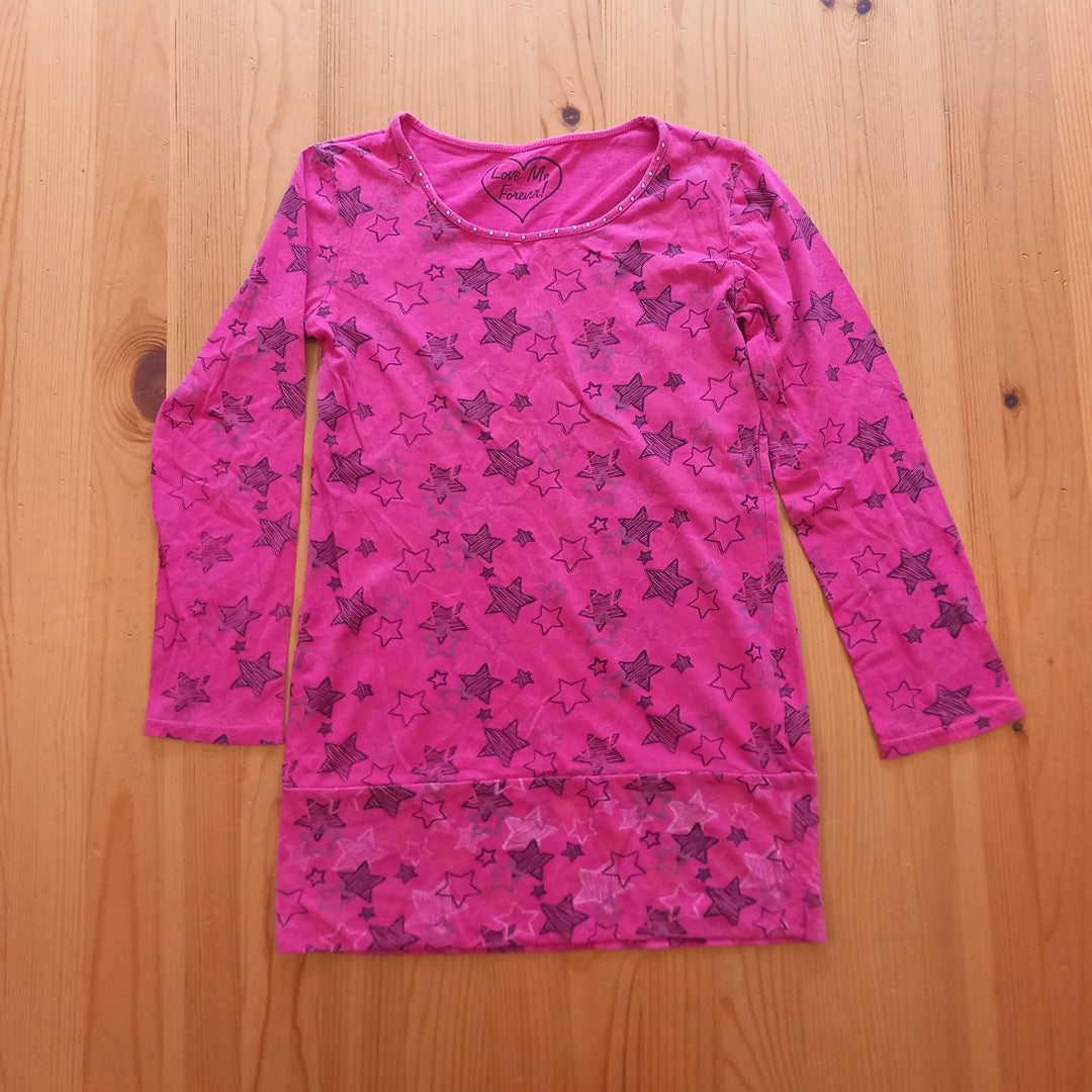 Pink Stars Long Sleeve Tunic - Girls 10-11 years - Matalan