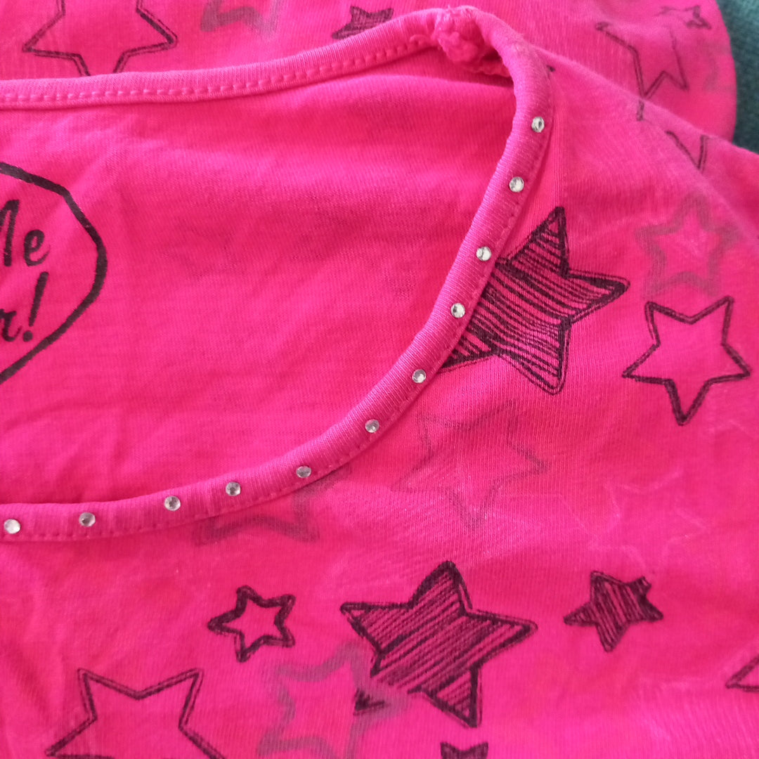Pink Stars Long Sleeve Tunic - Girls 10-11 years - Matalan