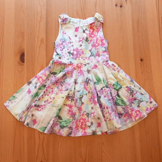 Lined Floral Dress - Girls 6-7 years - Matalan