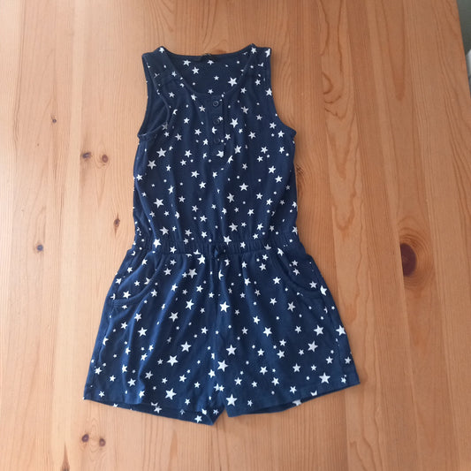 Navy Stars Playsuit - Girls 8-9 years - George