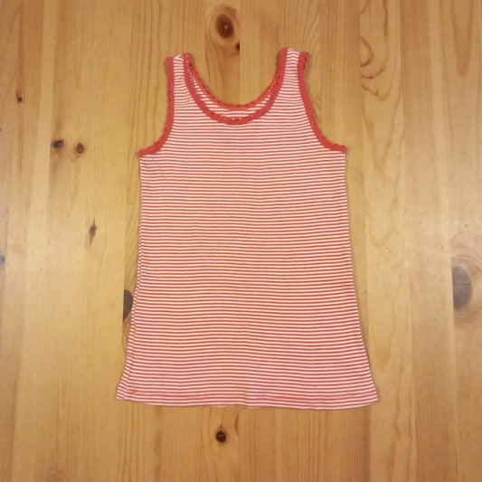 Pink And White Striped Vest Top - Girls 8-9 years - Matalan