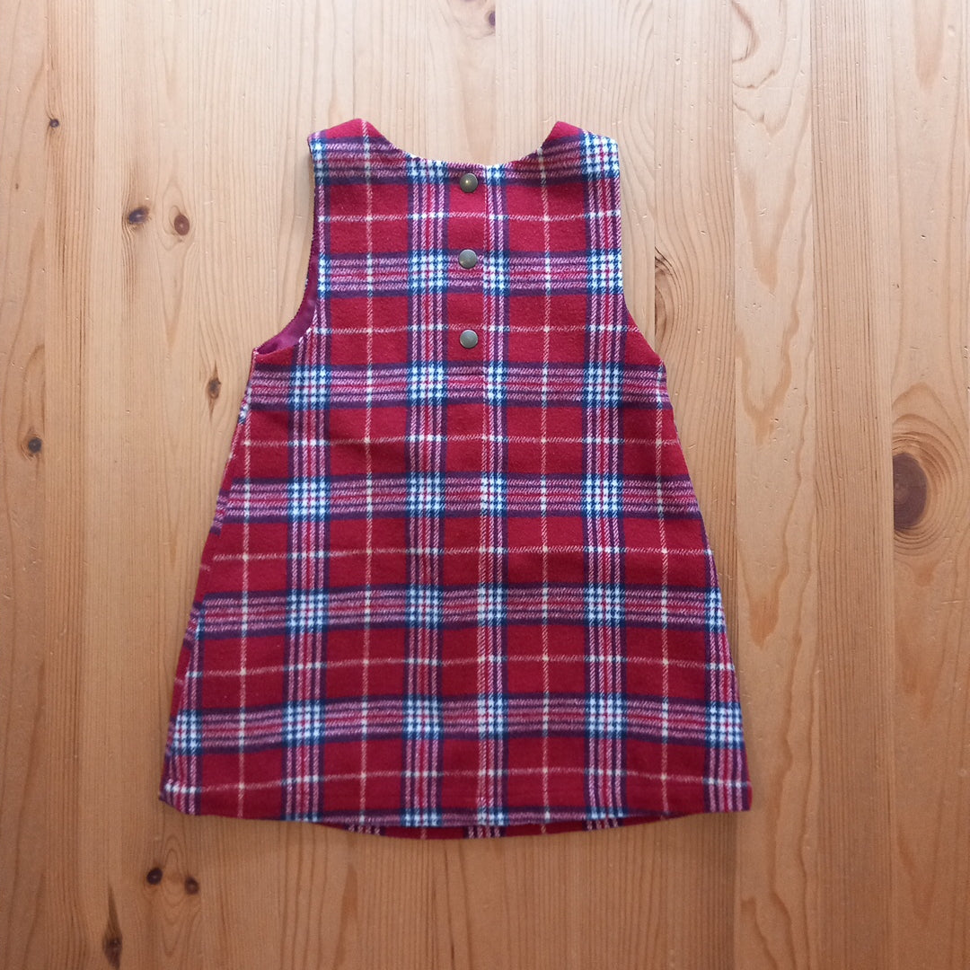 Red Check Pattern Pinafore - Girls 18-24 months - Nutmeg