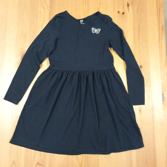 Butterfly Long Sleeve Dress - Girls 8-10 years - H&M