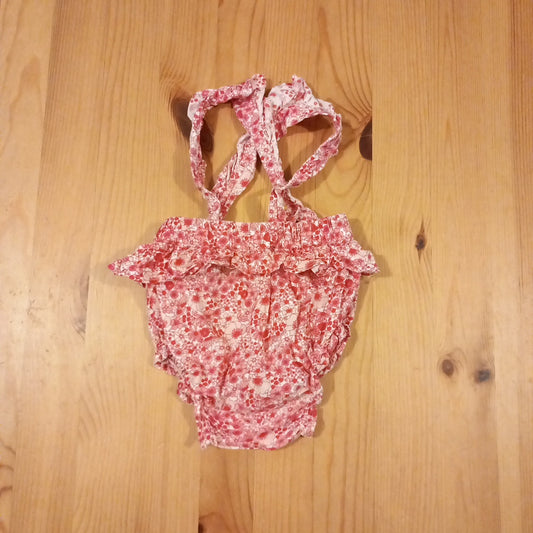 Pink Floral One Piece - Girls 0-3 months - Matalan