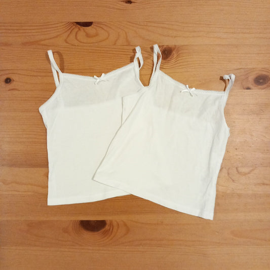 2 x Thin Strap Vests - Girls 2-3 years - George